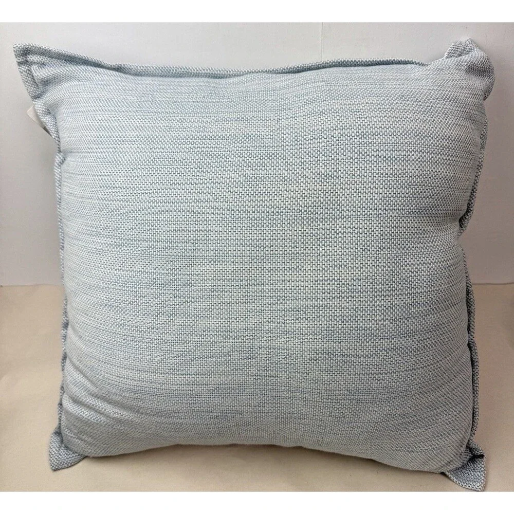 Hotel Collection $120 Light Blue 100% Cotton 20x20” Decorative Pillow